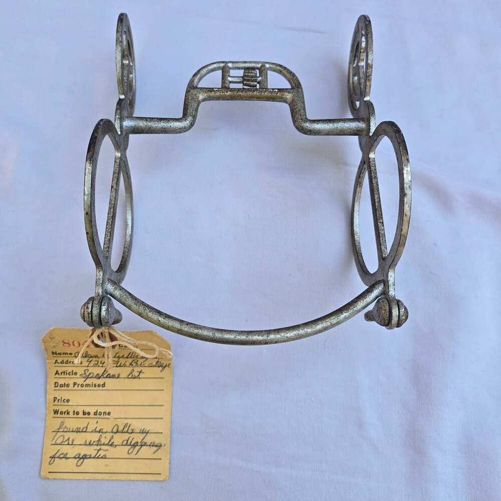 Antique 1899 The Spokane Bit Patented Spoon Spade Bit Western Horse Tack